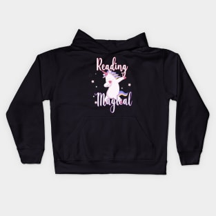 Reading Is Magical Unicorn - Cute Librarian Kids Hoodie